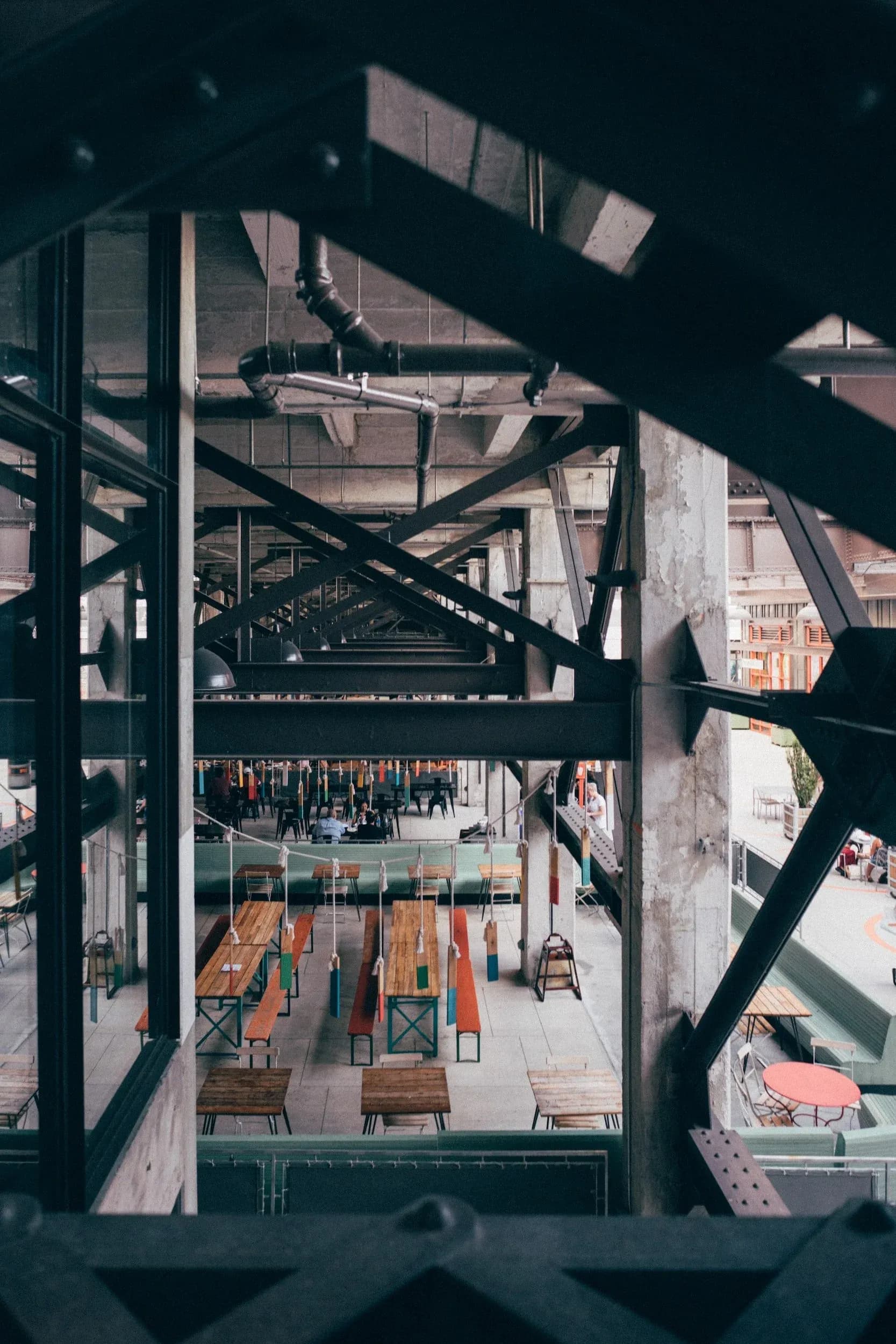 Interior of a mixed-use retail and restaurant development